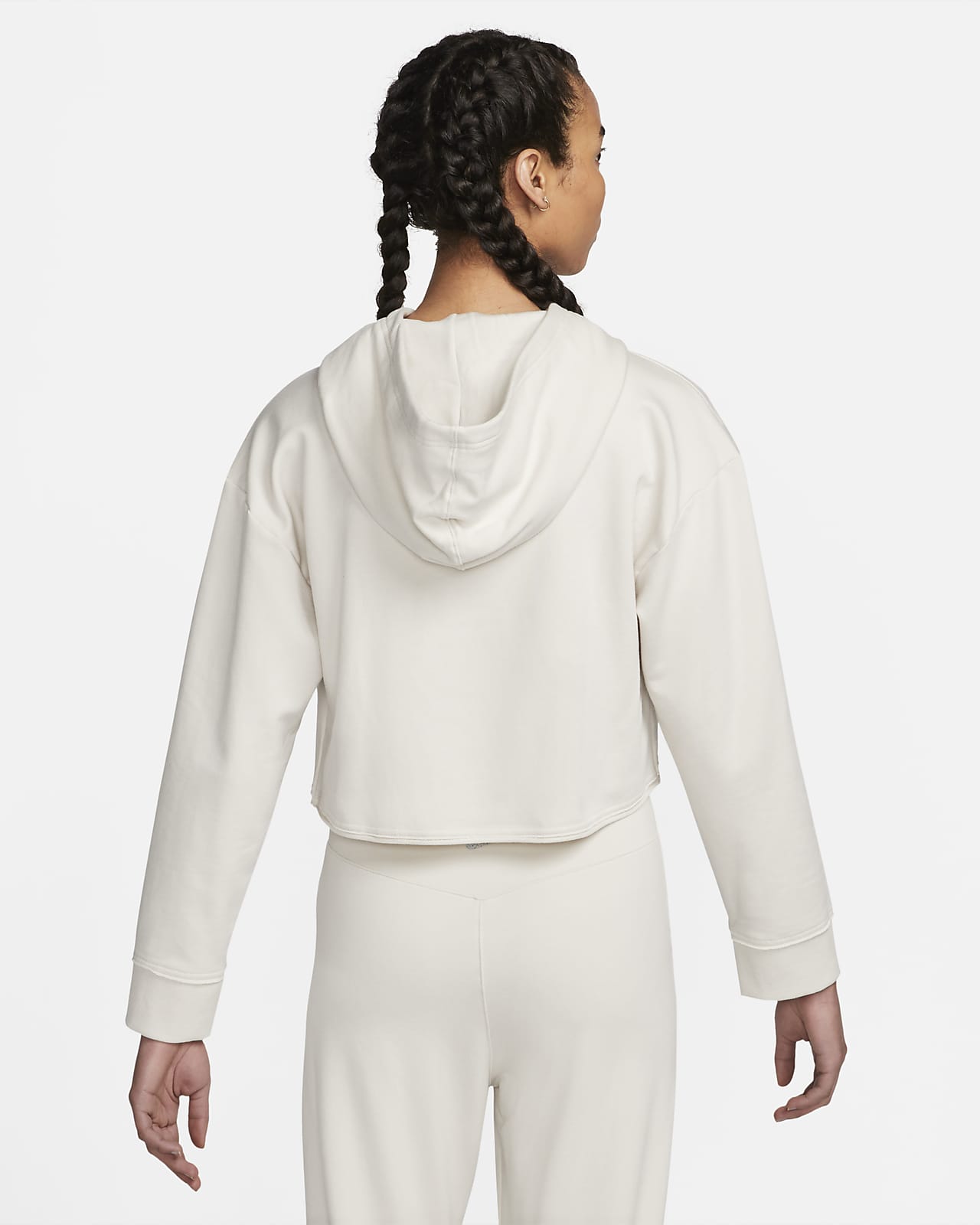 Nike Yoga Luxe Women's Cropped Fleece Hoodie. Nike GB