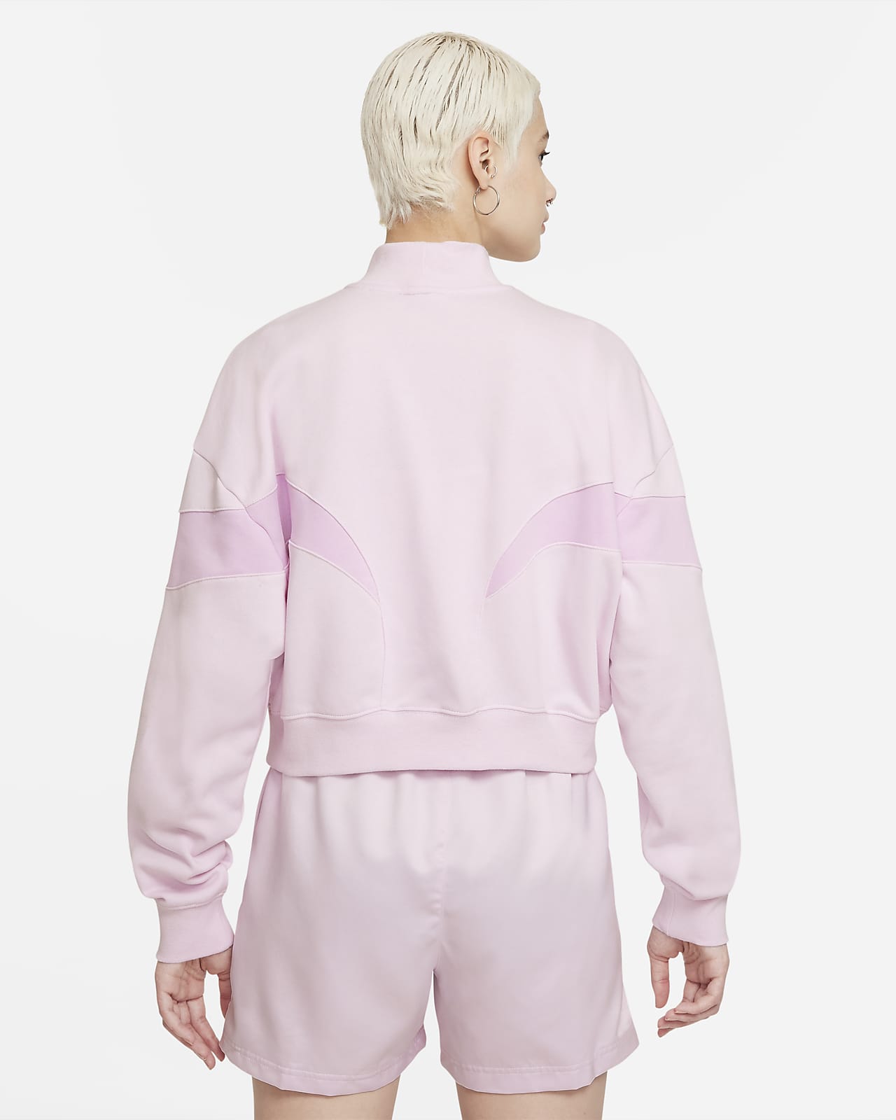 Nike Air Fleecetop met hoge hals voor dames. Nike NL