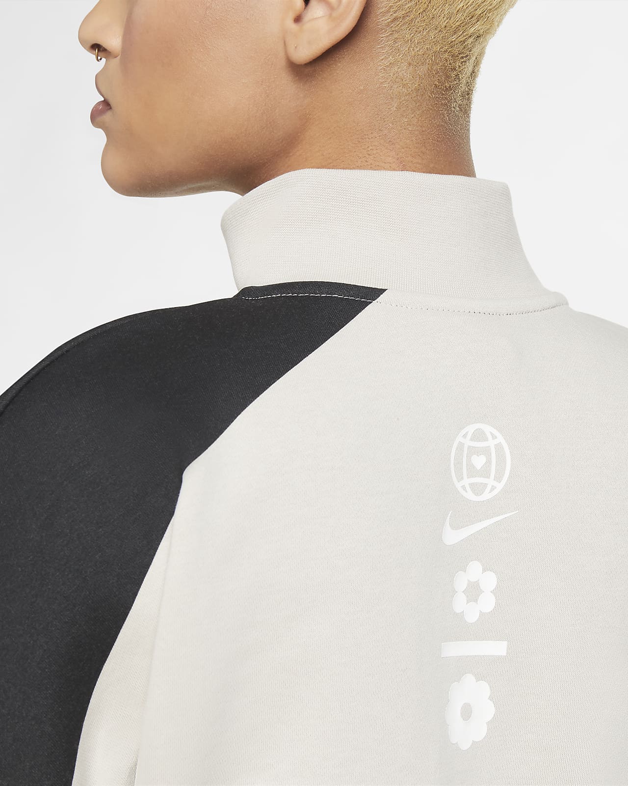 nike fleece crop top