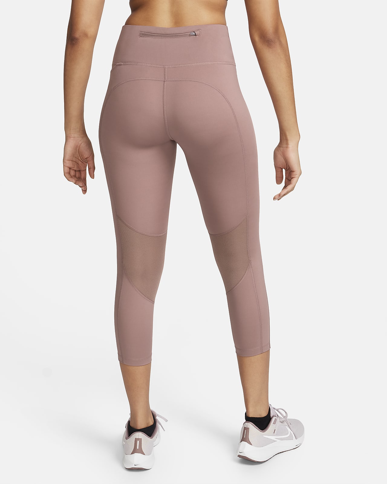 Nike Training Dri-FIT One mid-rise cropped leggings in gray