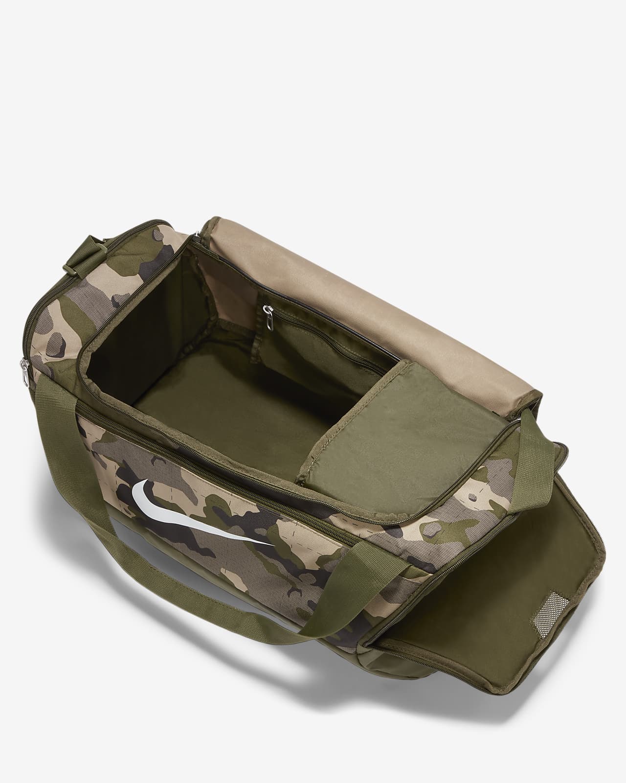 Nike Brasilia Trainingstas met camouflageprint (small, 41 liter). Nike BE