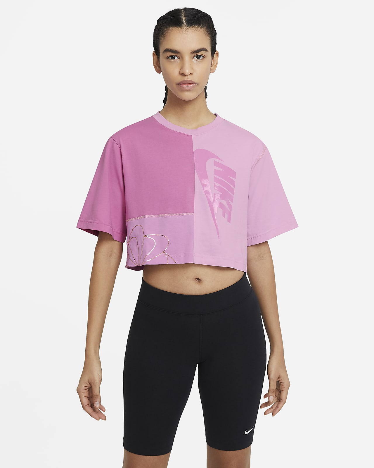 Prenda para la parte superior de manga corta para mujer Nike Sportswear  Icon Clash. Nike MX