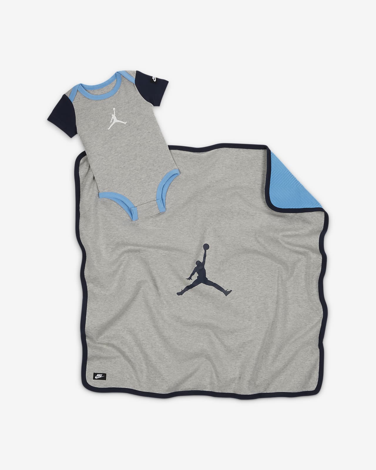 Jordan Baby (0-9M) Bodysuit and Blanket Set. Nike.com
