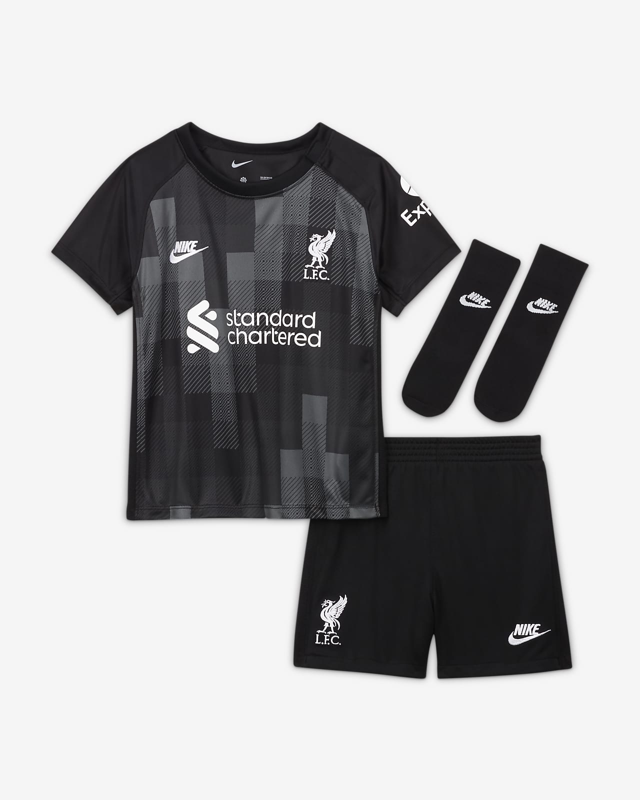 Liverpool FC 2021/22 Goalkeeper-fodboldsæt til babyer/småbørn
