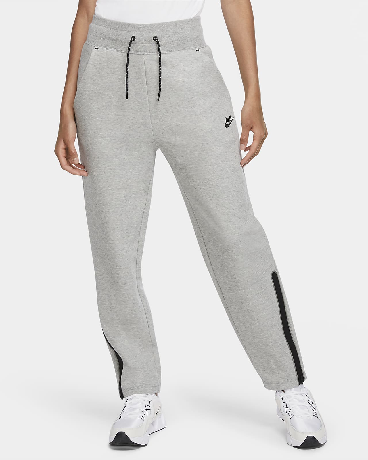 nike fleece pants womens grey