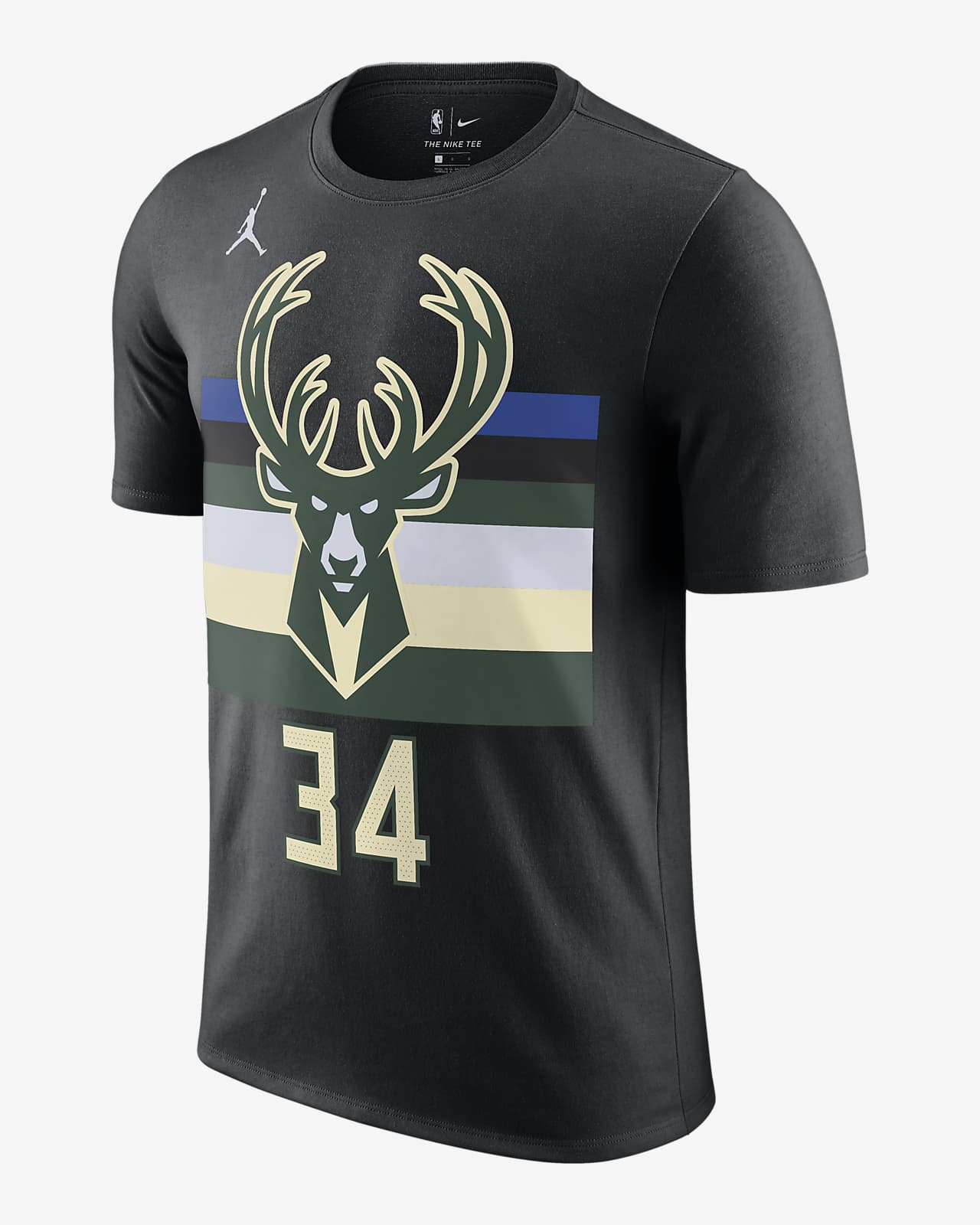 Bucks Statement Edition Men's Jordan NBA T-Shirt. Nike IN