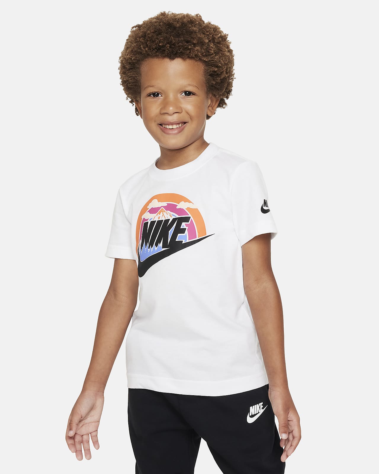 Wilderness Little Kids Tee T-Shirt. Nike Futura