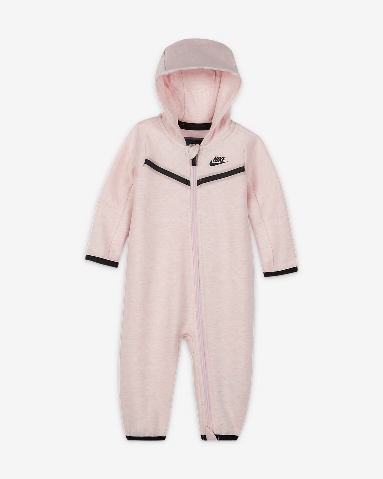 Mono para bebé de cierre completo Nike Sportswear Tech Fleece (0-9M)