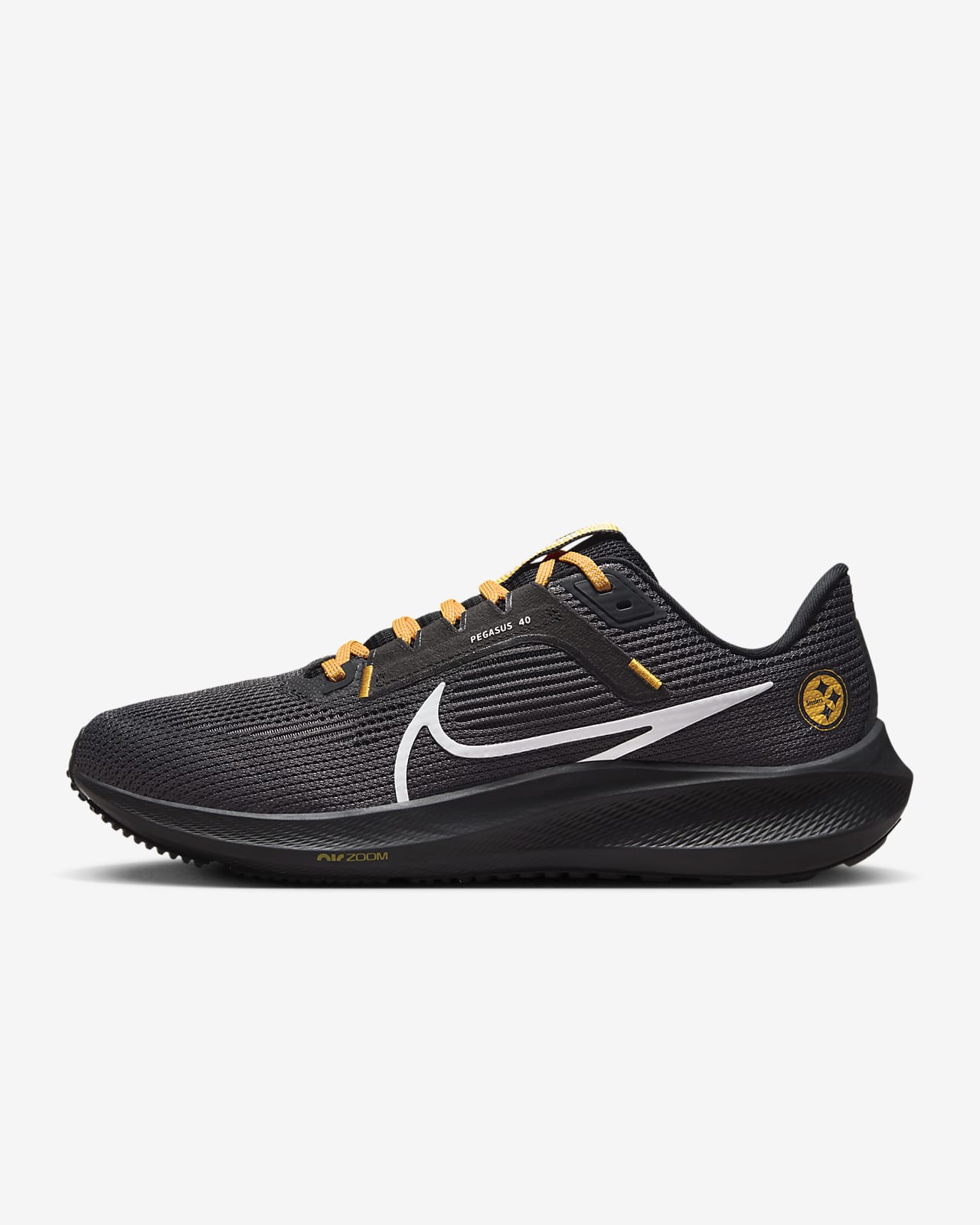 Nike Pegasus 40 (NFL Pittsburgh Steelers) Men's Road Running Shoes