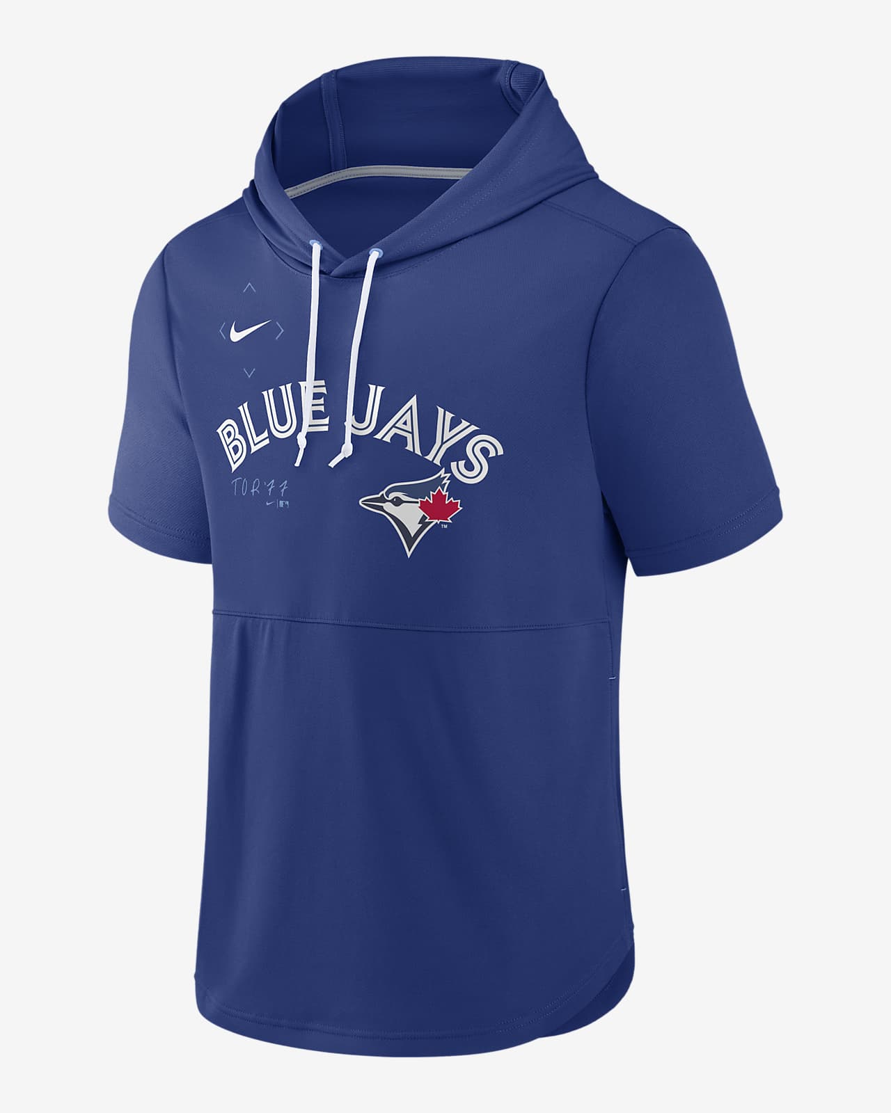 Nike Springer (MLB Toronto Blue Jays) Men's Short-Sleeve Pullover Hoodie