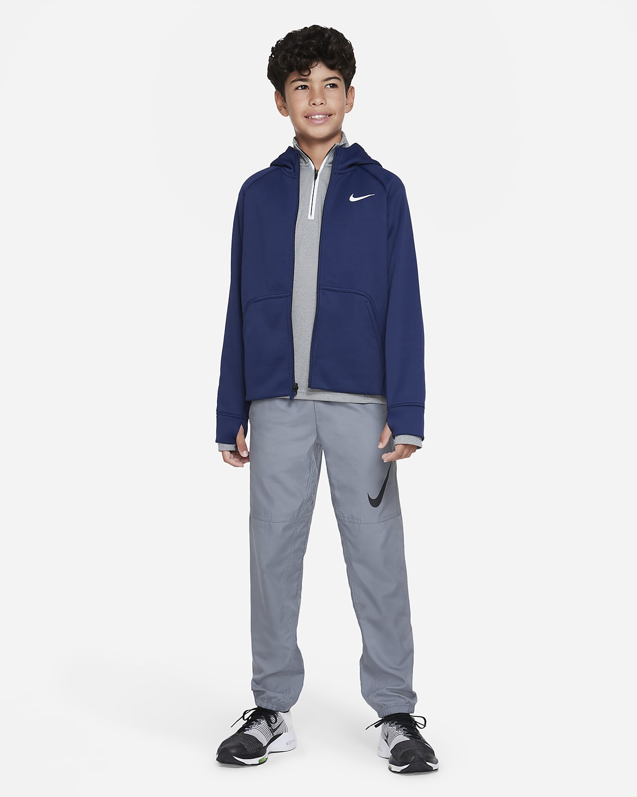 Nike Therma-FIT Older Kids' (Boys') Winterized Hoodie. Nike LU