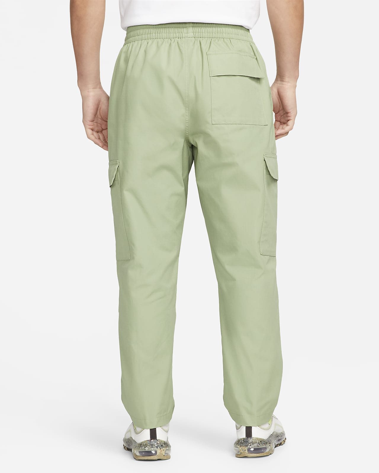 By City Men's Mixed Cargo Trousers - Military Green - Salt Flats Clothing