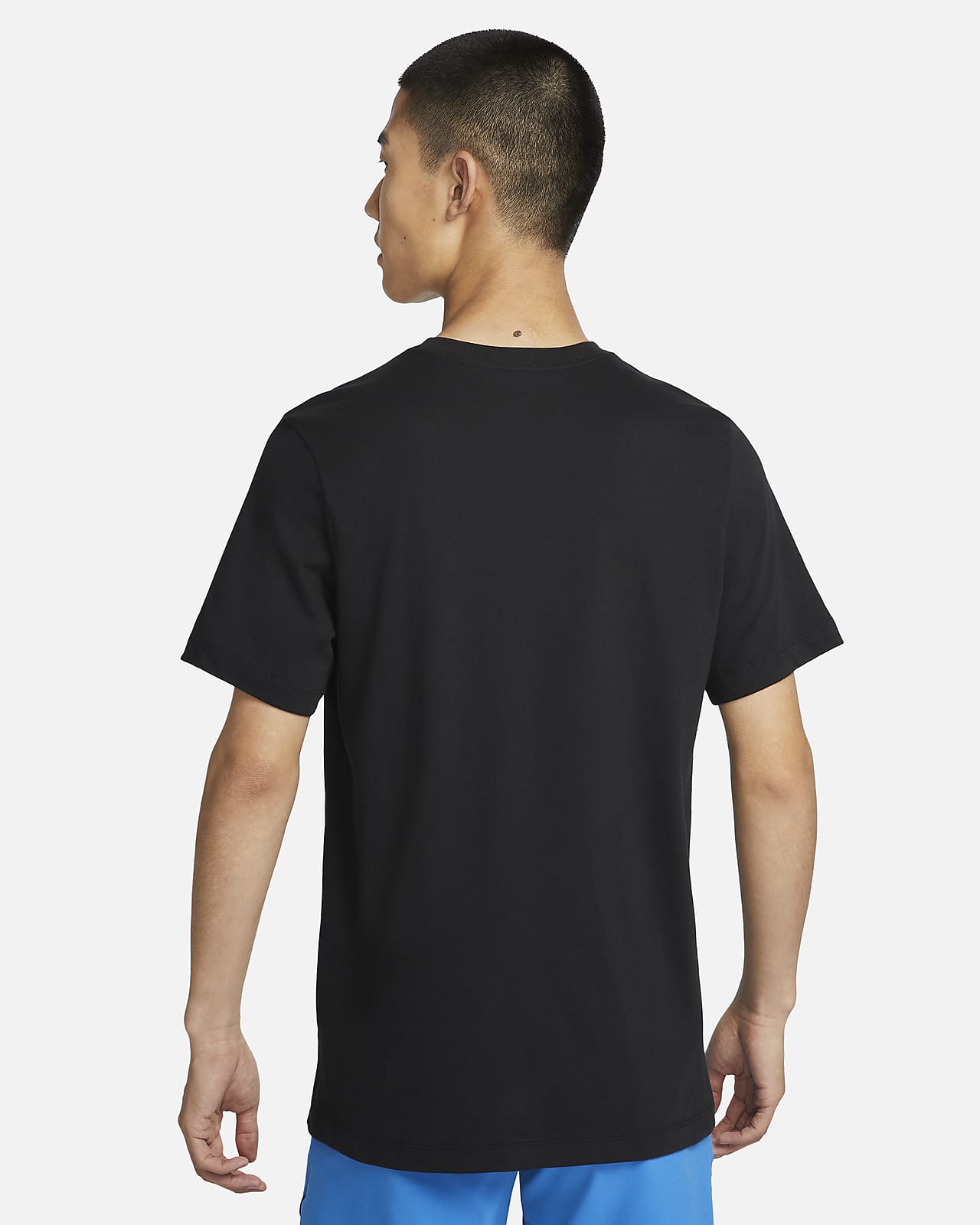 Plain black dri deals fit t shirt