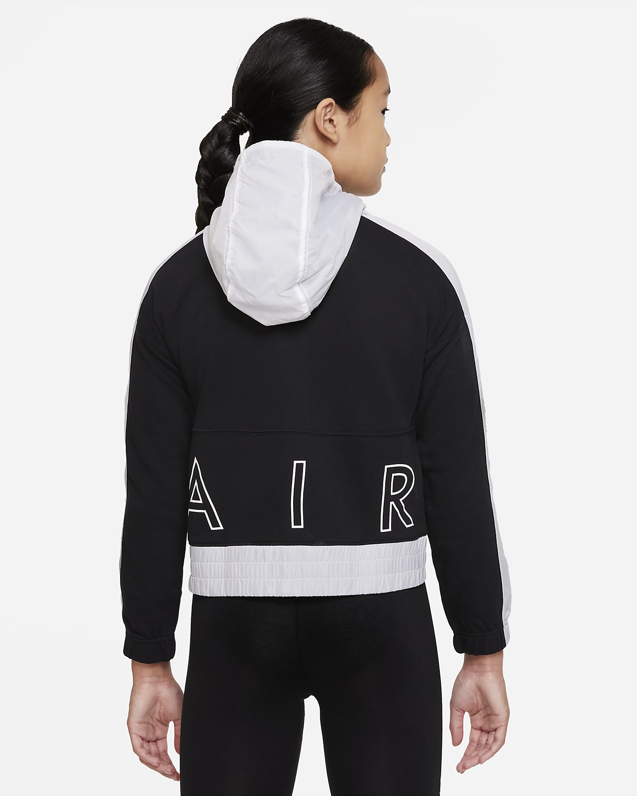La oficina guisante Donación Sudadera con capucha de cierre completo para niña talla grande Nike Air.  Nike.com