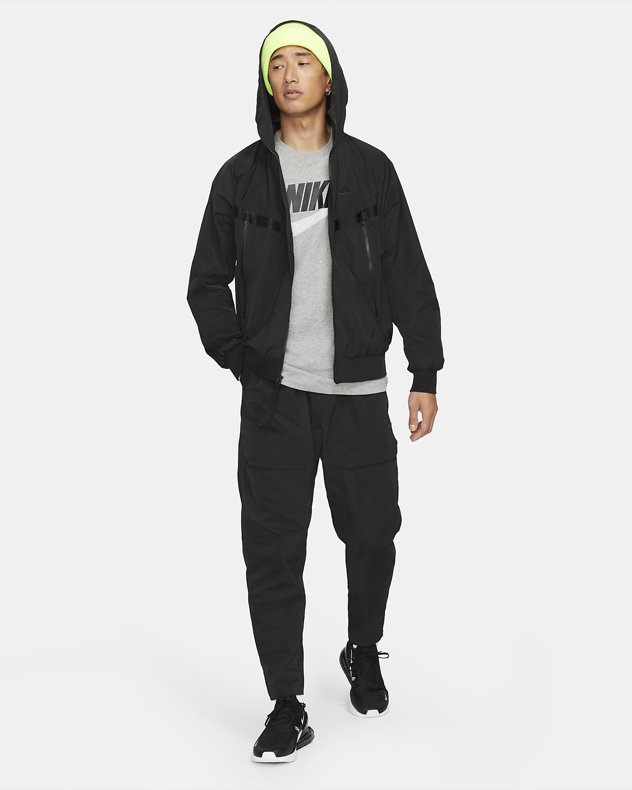 nike mens windrunner hooded jacket