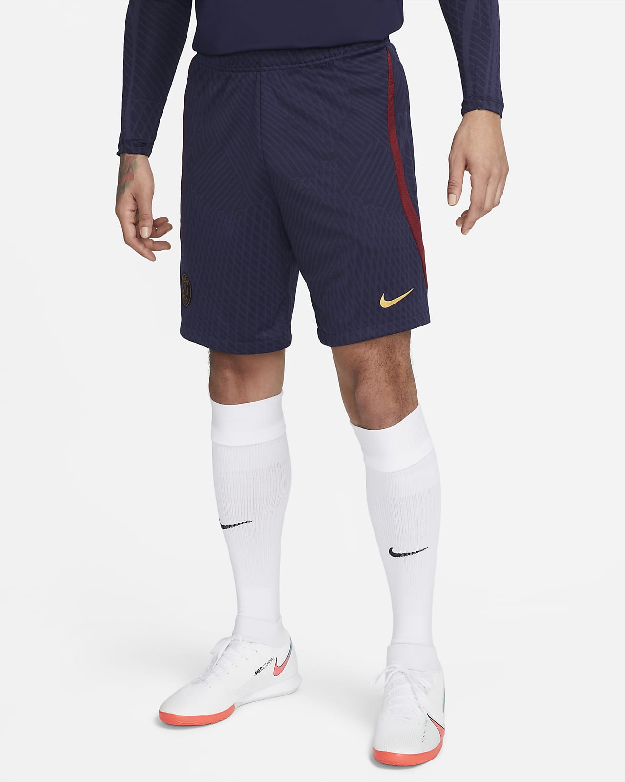 Paris Saint-Germain Strike 男款 Nike Dri-FIT 針織足球短褲