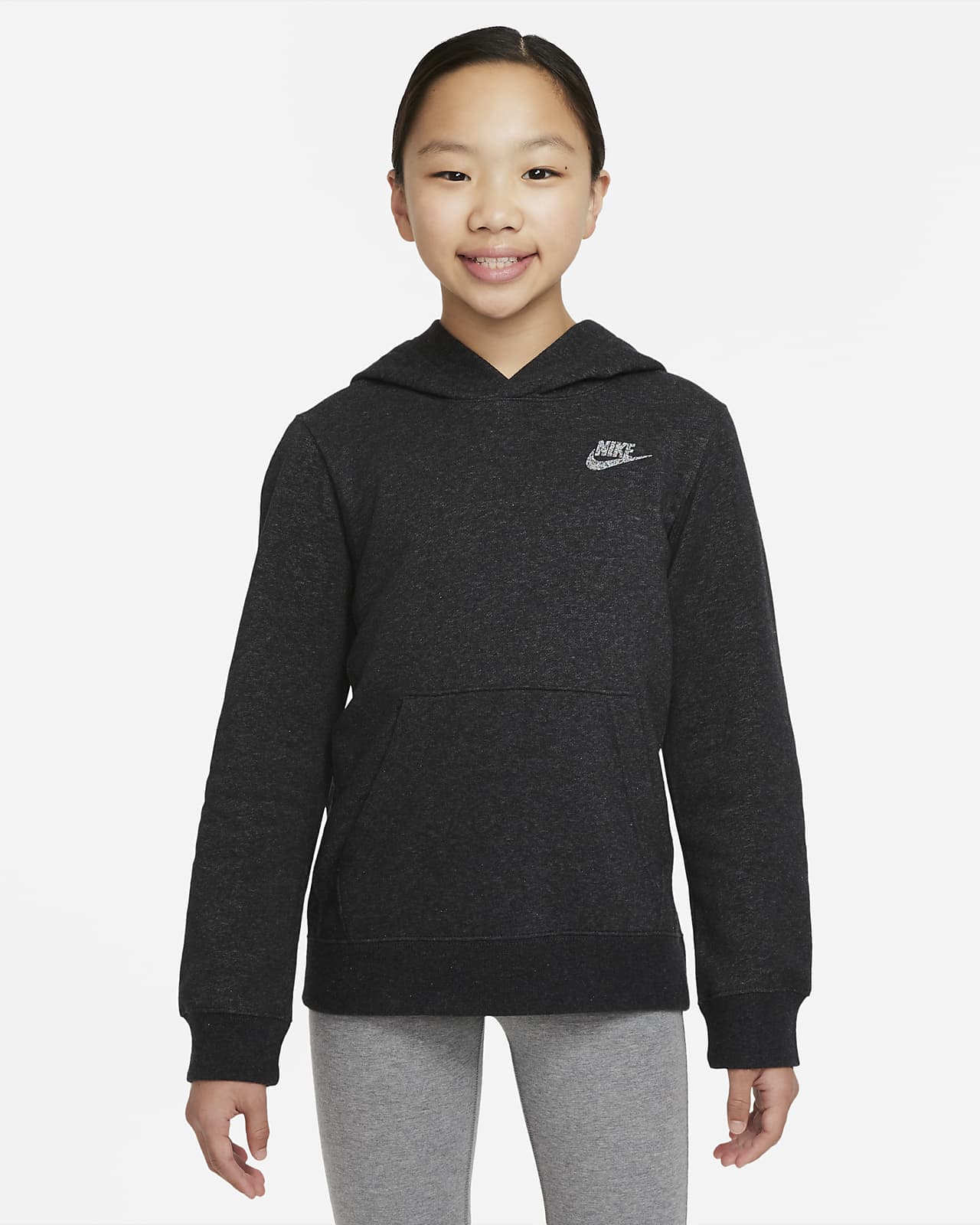Sudadera con gorro para niños talla grande Nike Sportswear. Nike MX