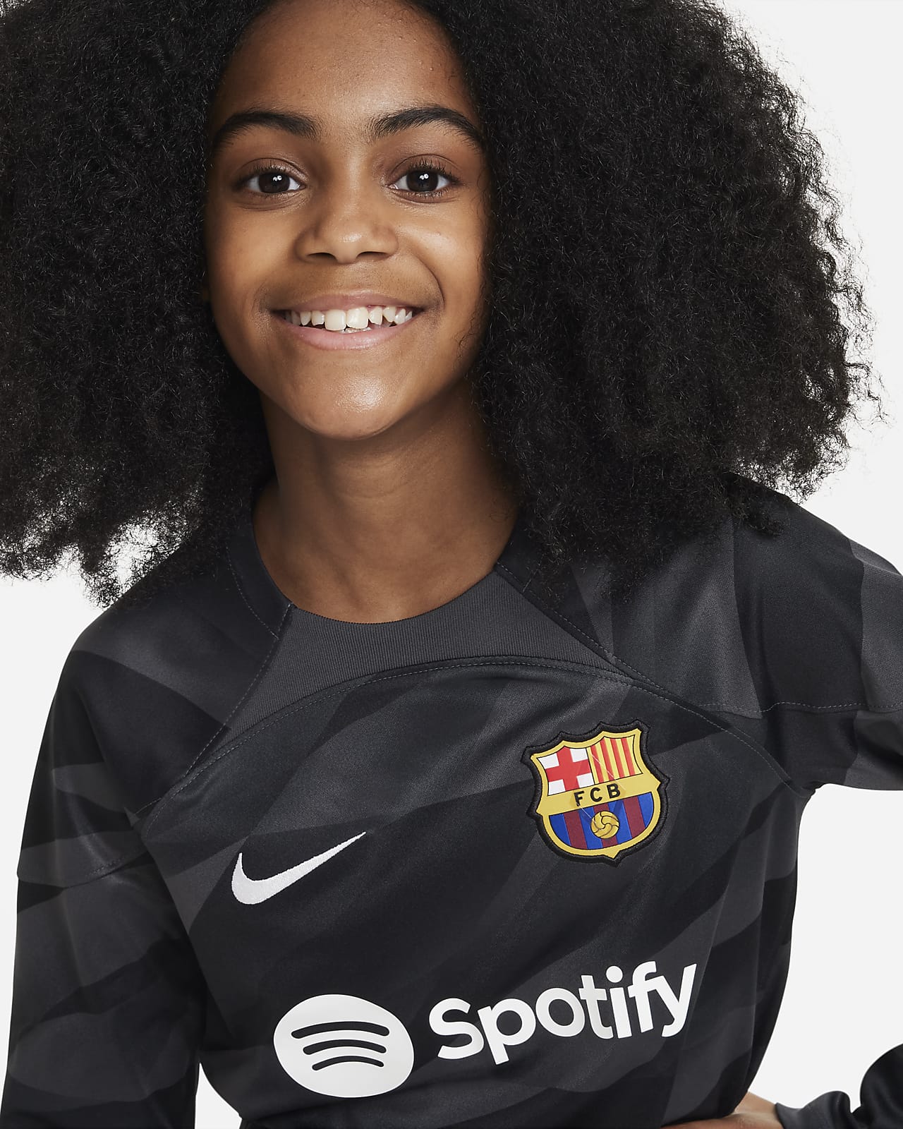 Jersey de fútbol Nike Dri-FIT del FC Barcelona portero 2023/24 Stadium para  niños talla grande