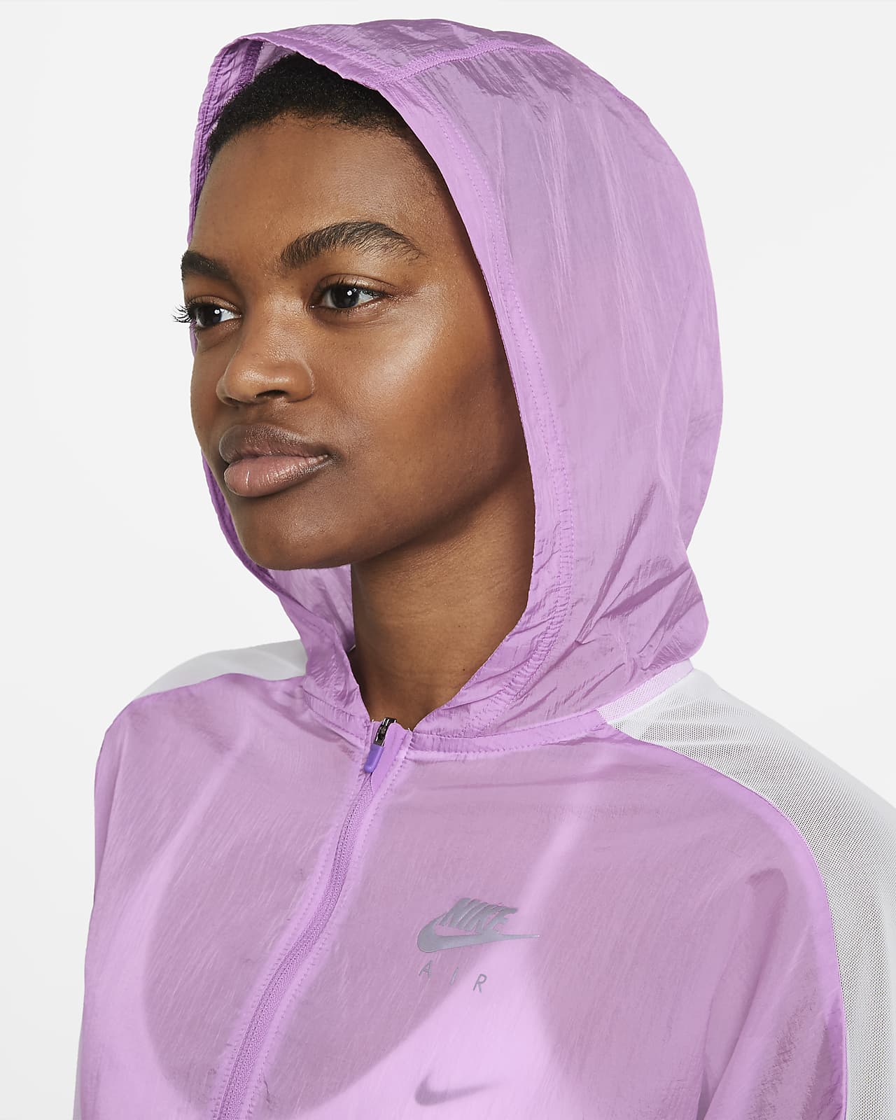 nike air women's hooded running jacket