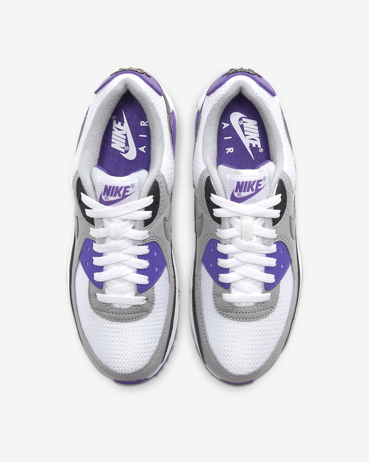 air max 90 purple white