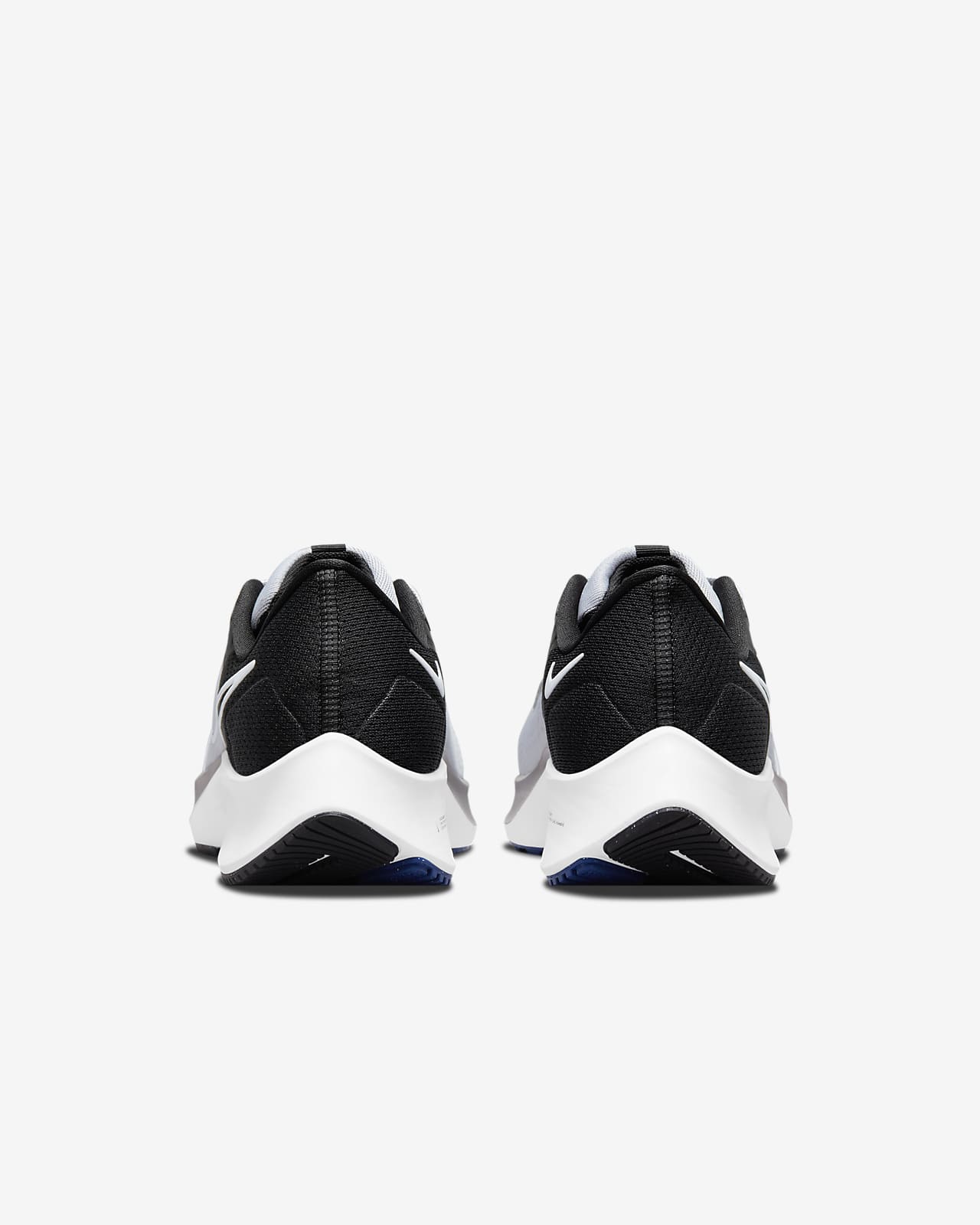 running shoes nike black and white