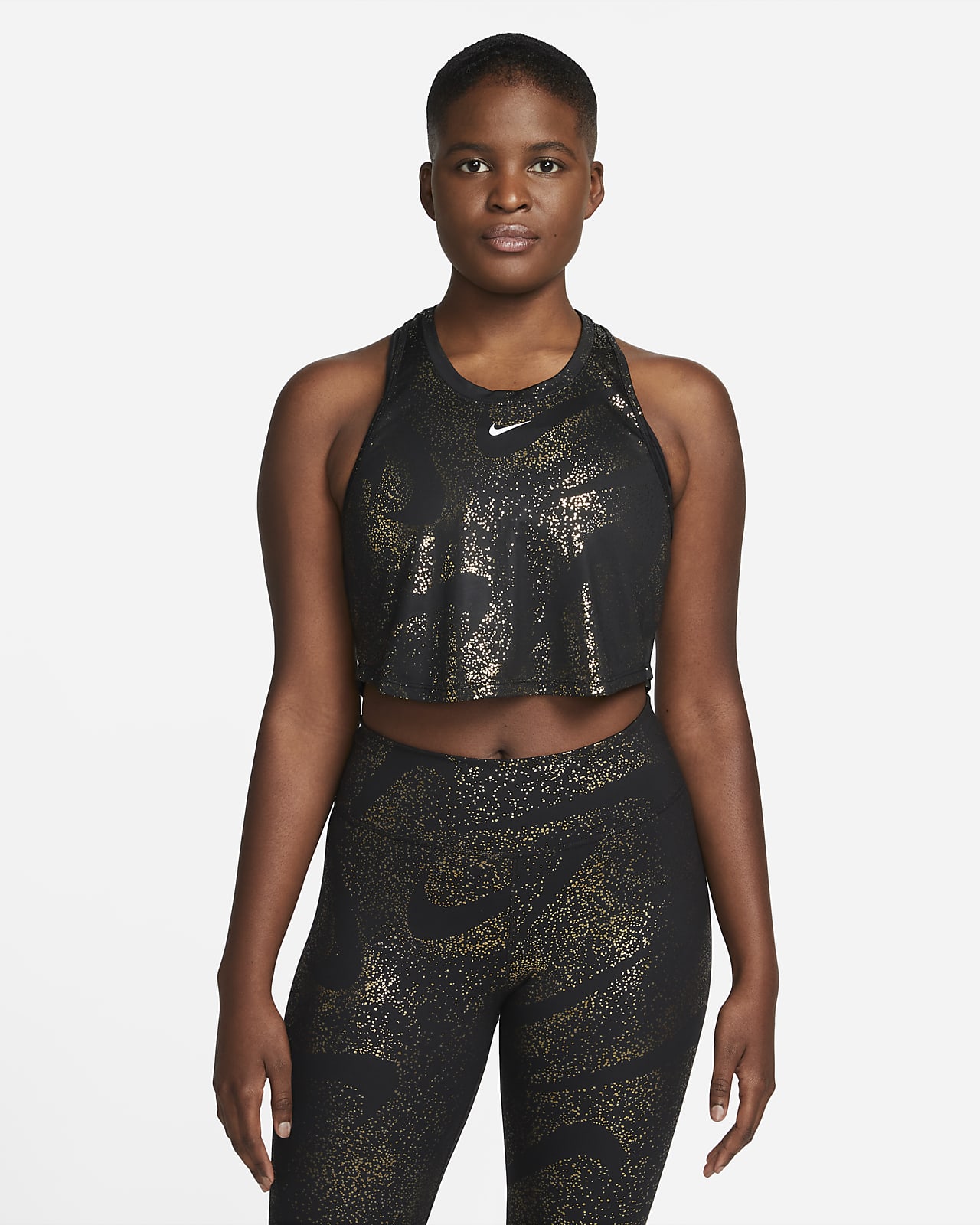 Träningslinne Nike Dri-FIT One med tryck för kvinnor