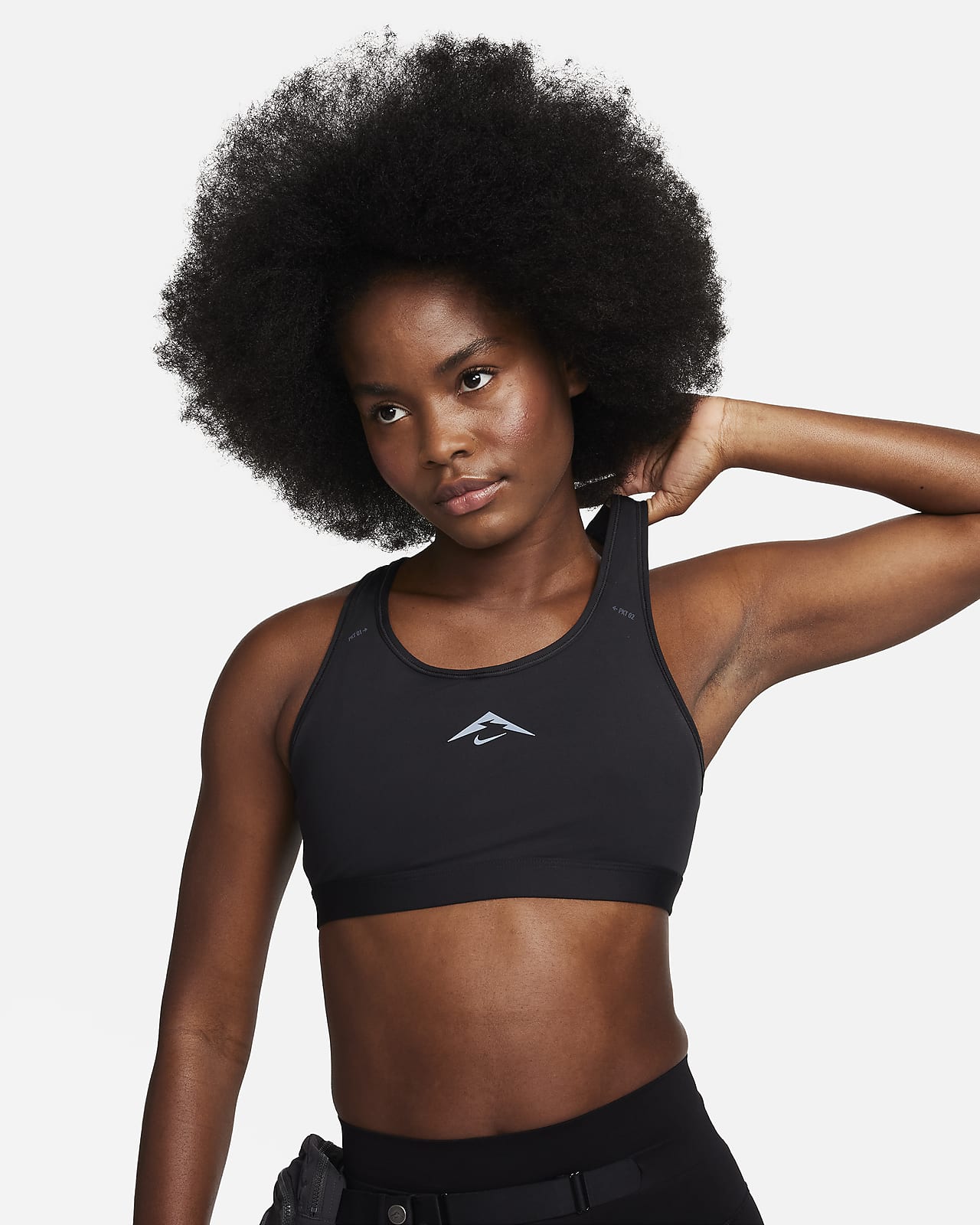 Black Medium Support Sports Bras. Nike CA