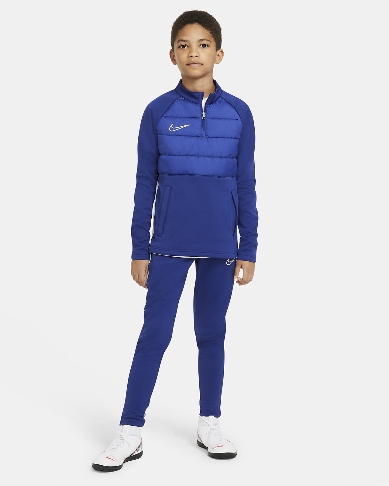 nike academy drill top blue