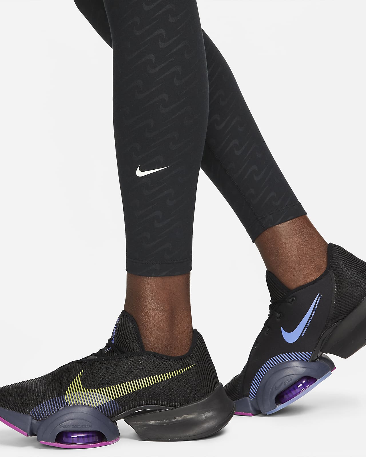 Nike Dri-FIT One Icon Clash 7/8-legging met print en halfhoge taille voor  dames. Nike NL