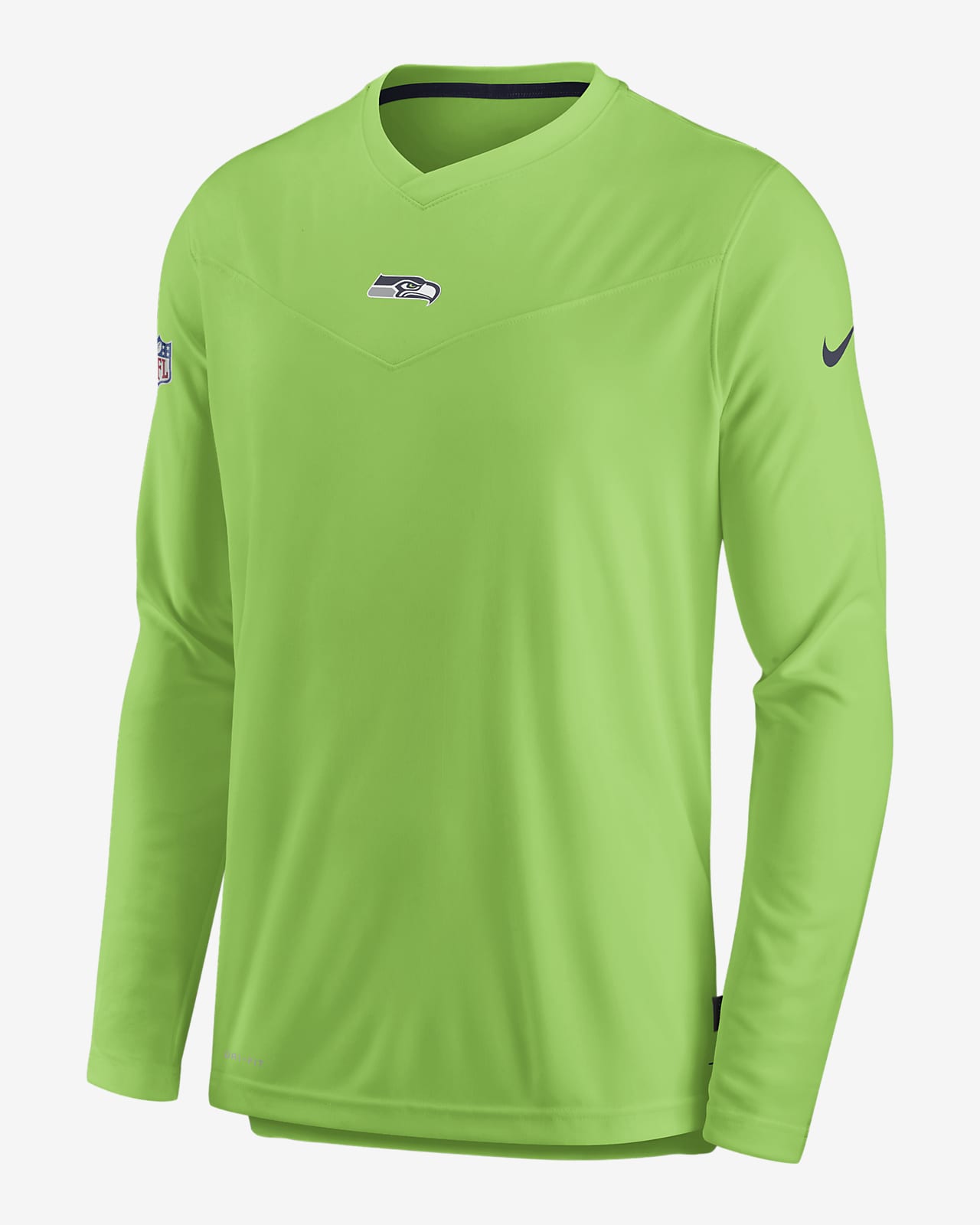 Nike Dri Fit Sideline Coaches Nfl Seattle Seahawks Men S Long Sleeve V Neck T Shirt Nike Com