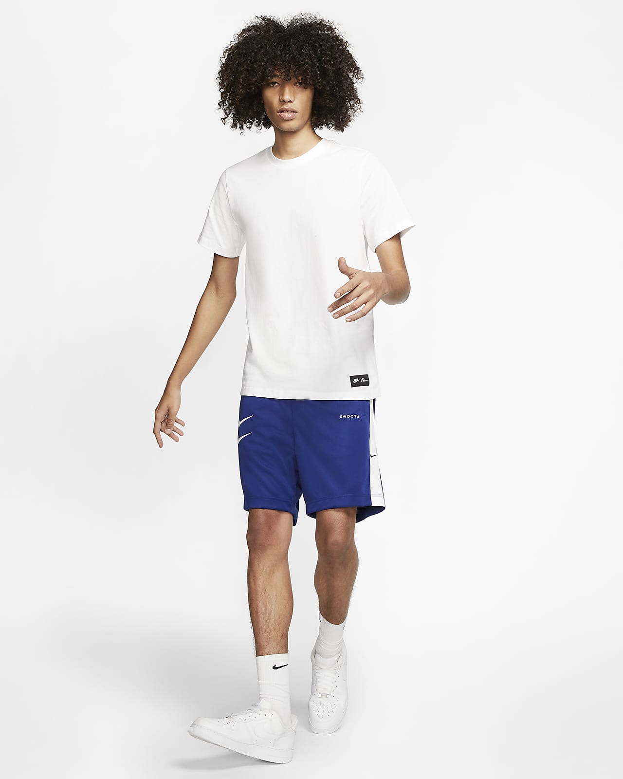 nike sportswear swoosh blue