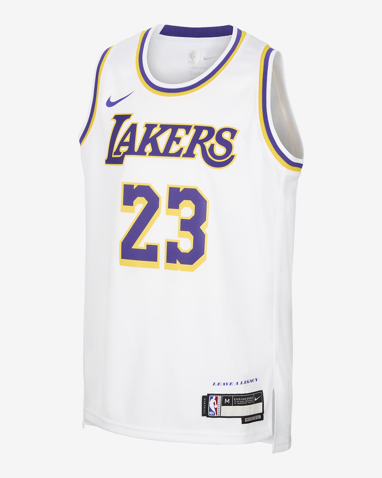 Dres Nike Dri-FIT NBA Swingman LeBron James Los Angeles Lakers Icon Edition 2022/23 pro větší děti