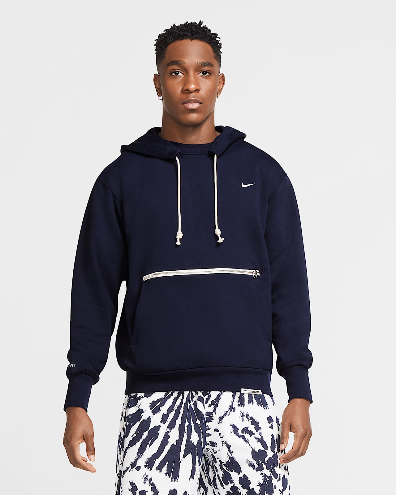 Sudadera con capucha sin cierre de básquetbol para hombre Nike Standard