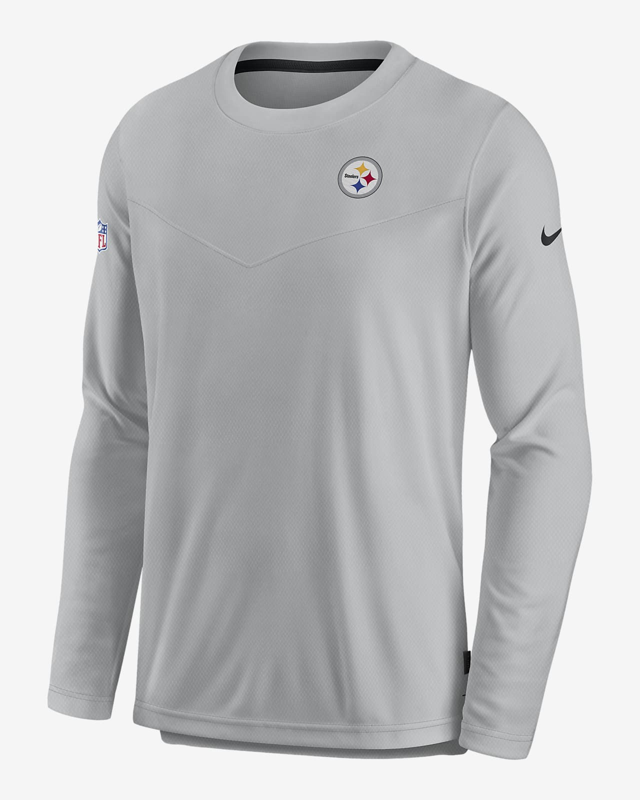 steelers long sleeve polo