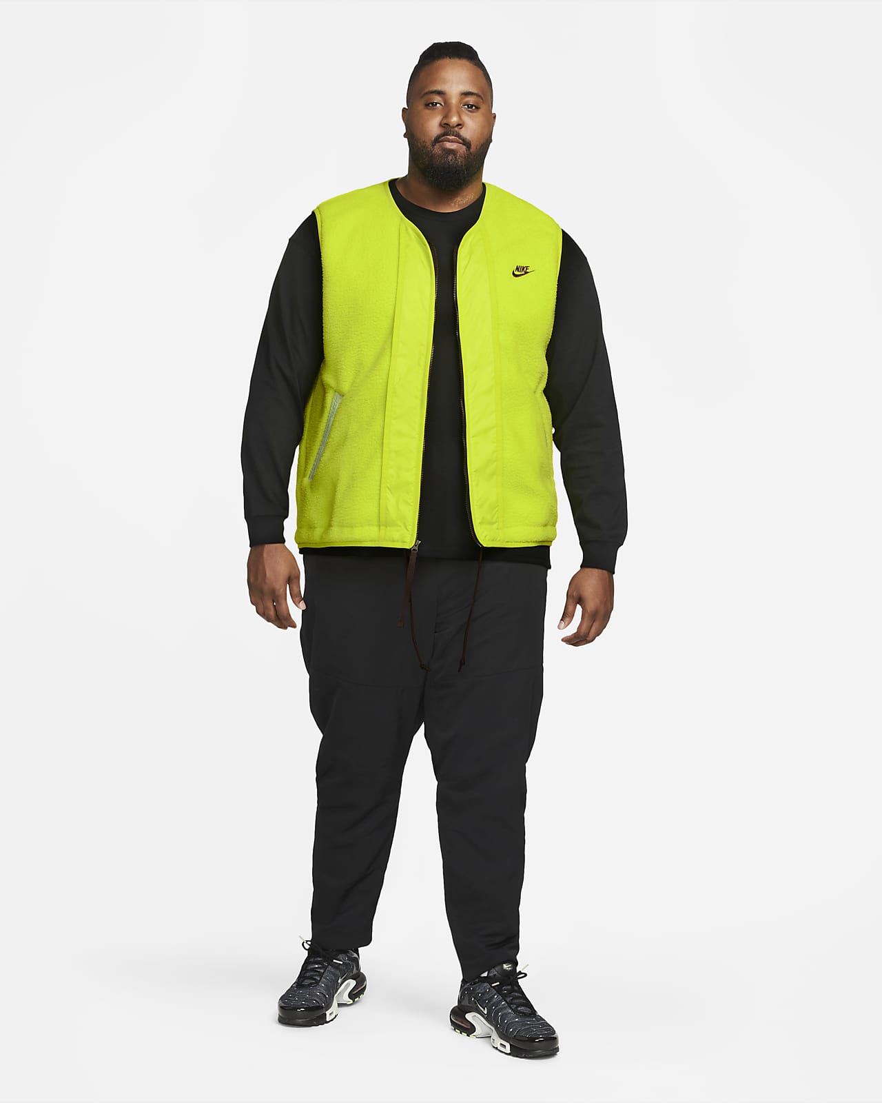 Nike Sportswear Sport Essentials+ Men's High-Pile Fleece Gilet. Nike LU