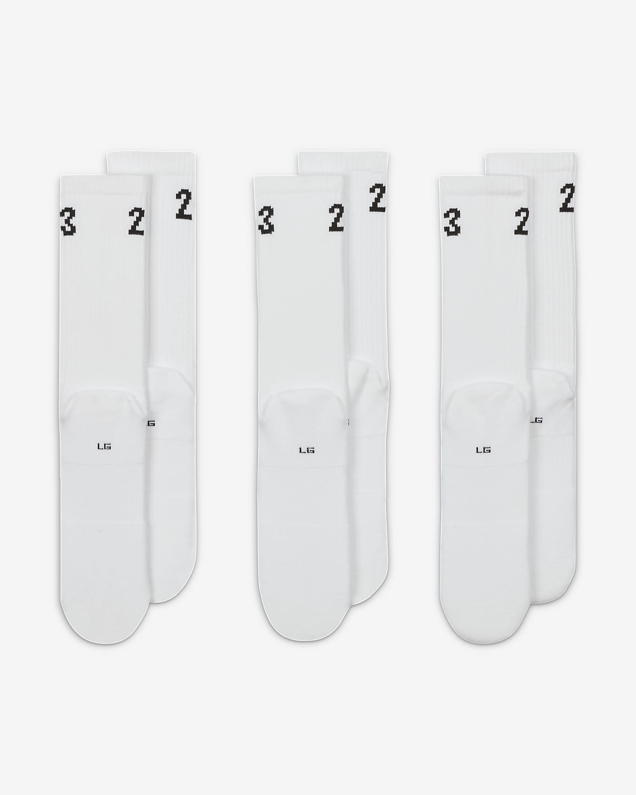 Jordan Essentials Crew Socks (3 Pairs). Nike SE