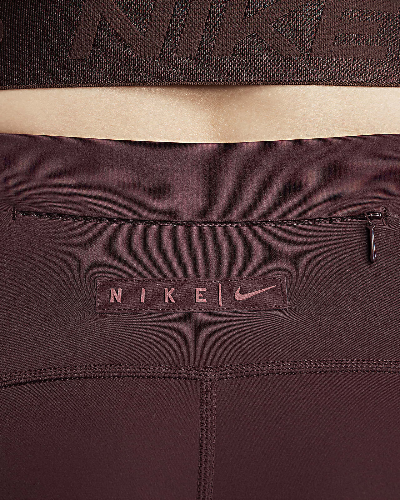 Women's Nike Pro XSmall Burgundy Tight Fit/Full Length Legging New