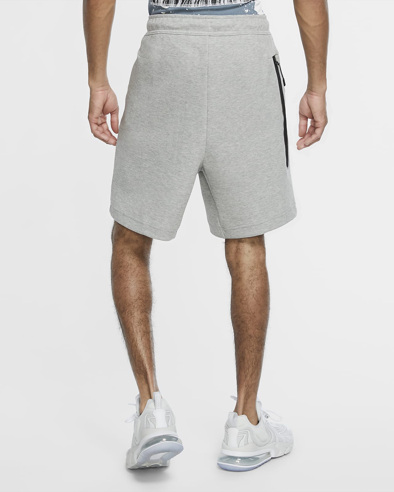 tech fleece shorts grey