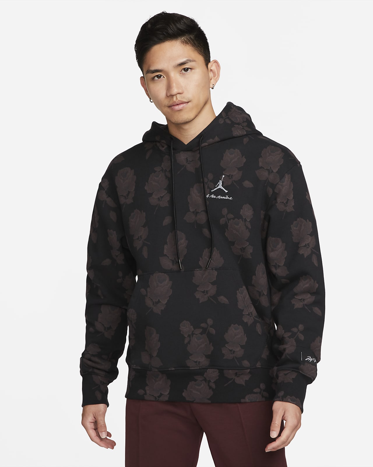 Printed Fleece Hoodie. Nike 