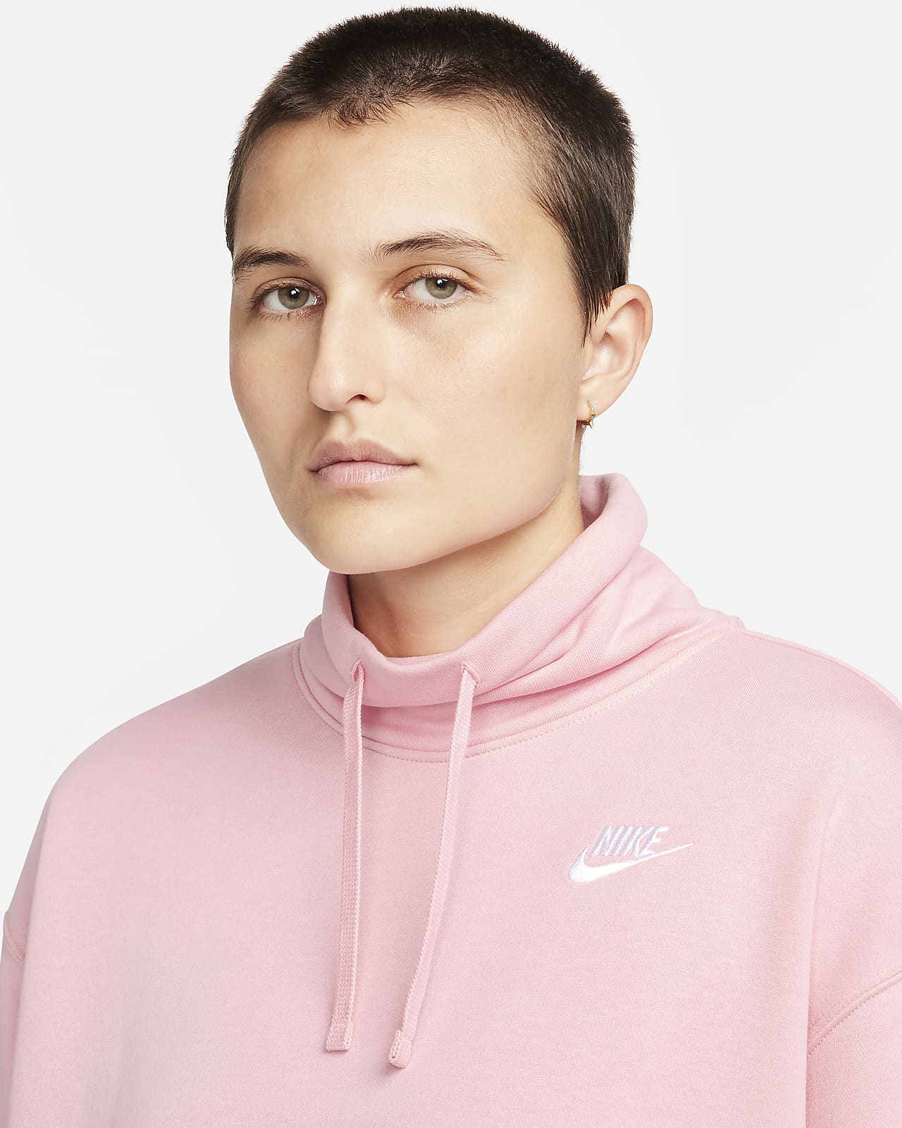 Nike Womens Activewear Jacket Full Zip Up Long Sleeves Mock Neck
