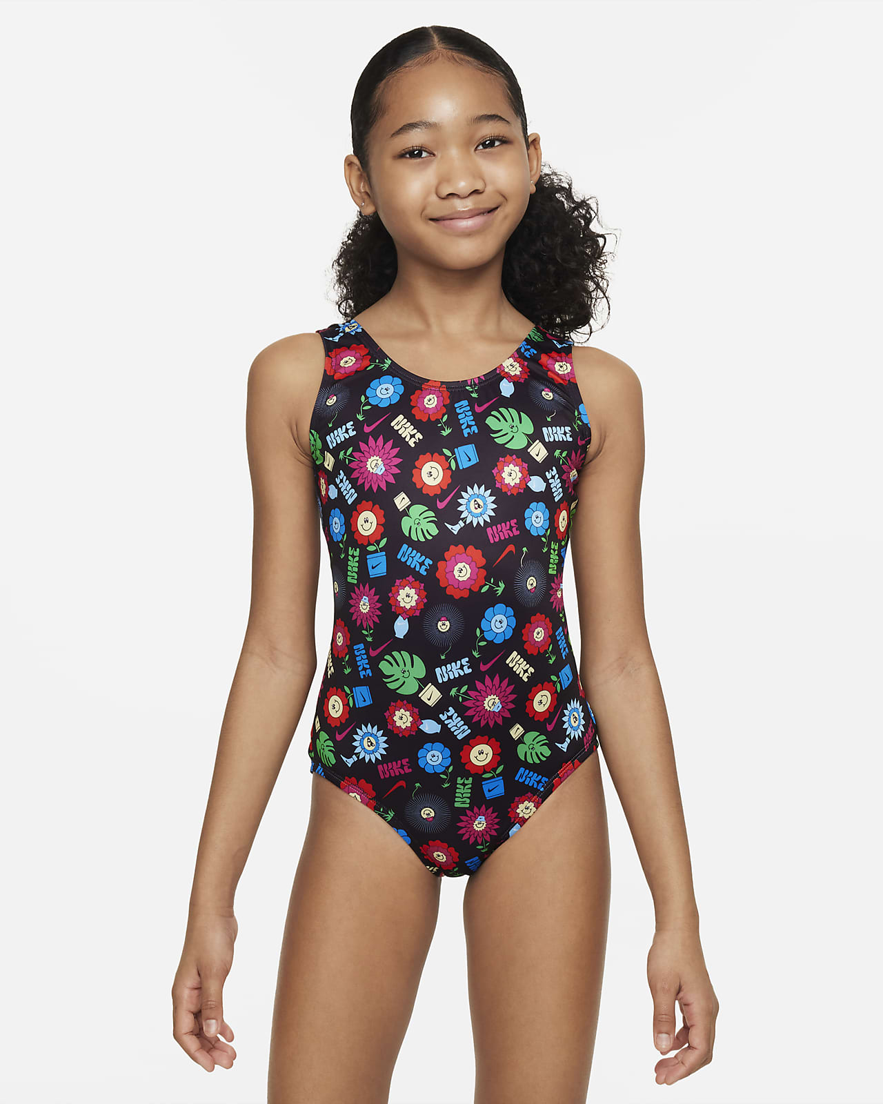 Nike Swim Garden Party Big Kids' (Girls') U-Back One-Piece Swimsuit