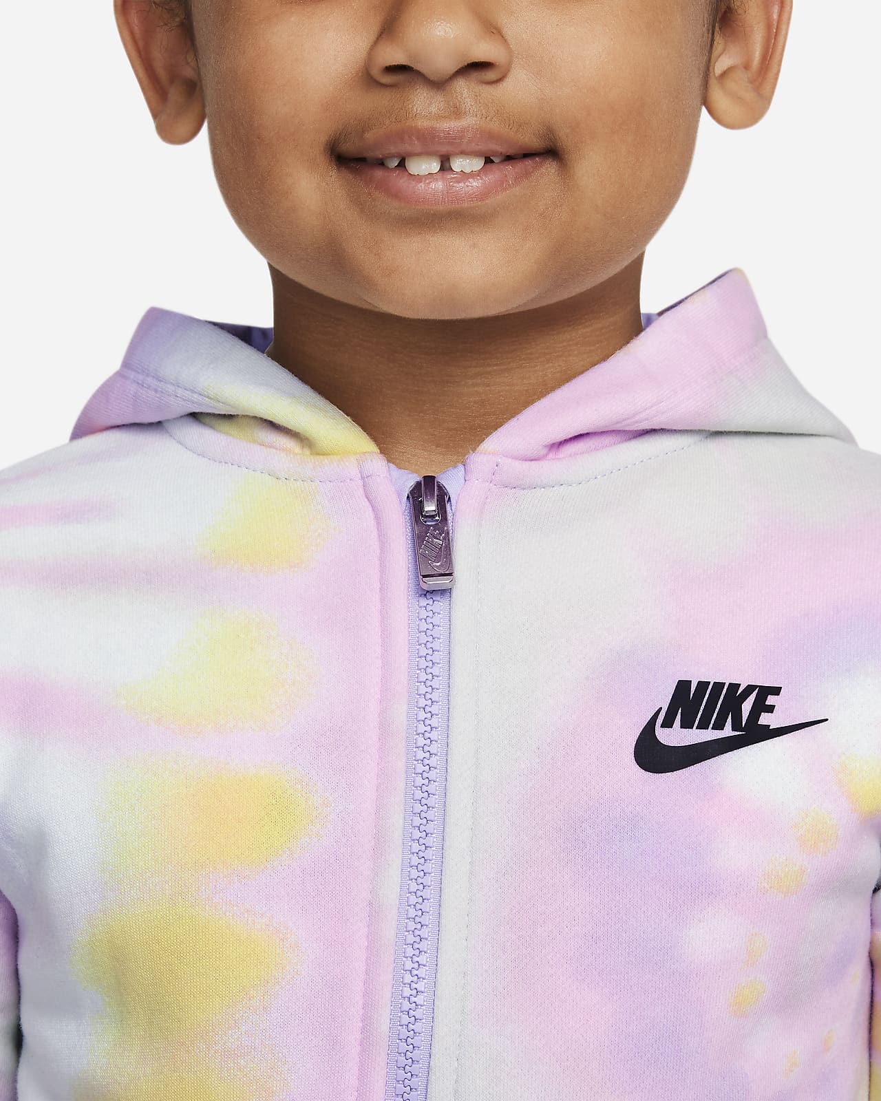 Nike Sportswear Club Hoodie. Full-Zip Little Kids\' Fleece