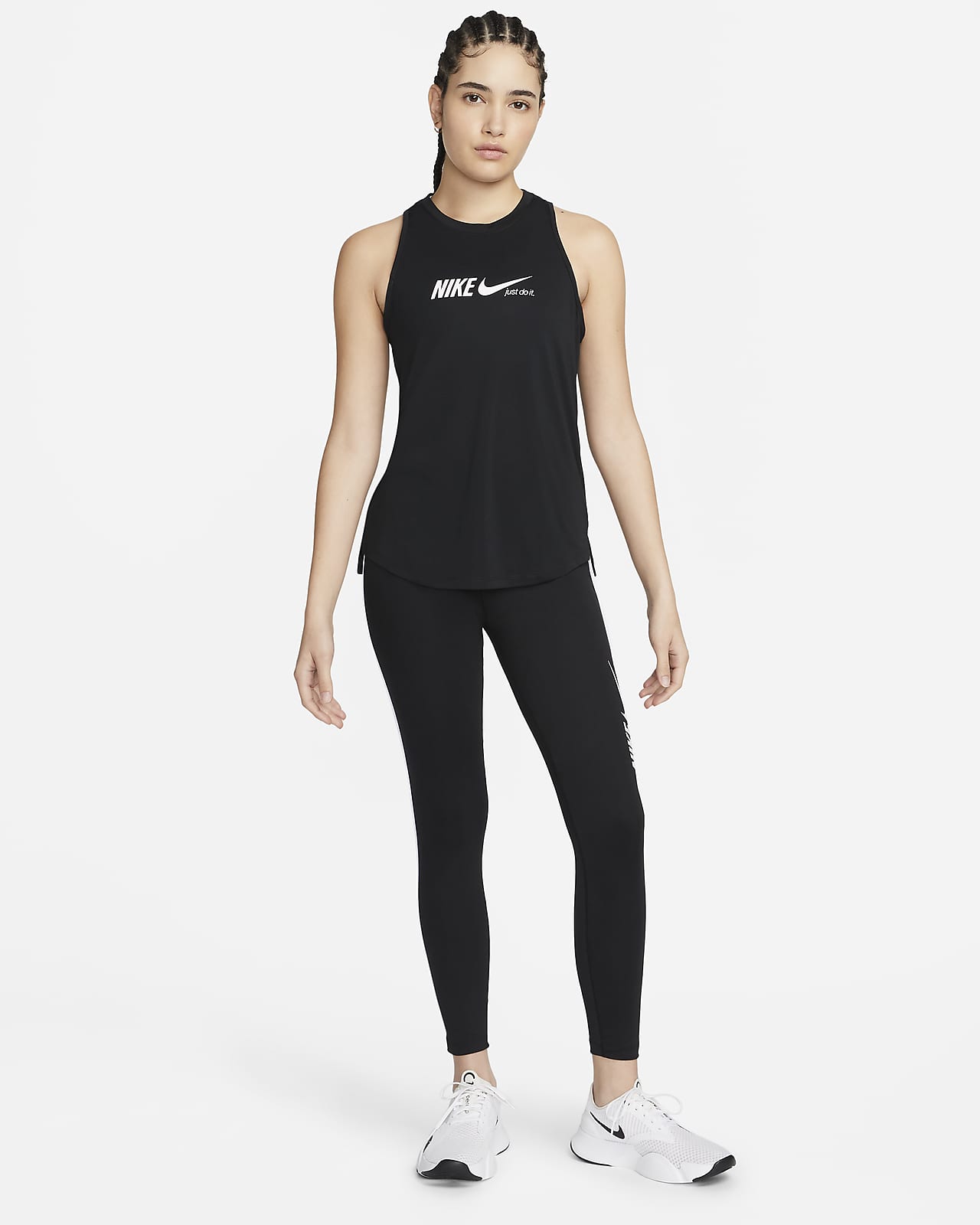 nike dri fit black tank top