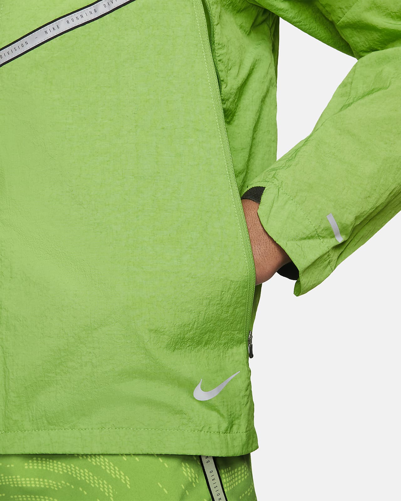 nike high vis running jacket