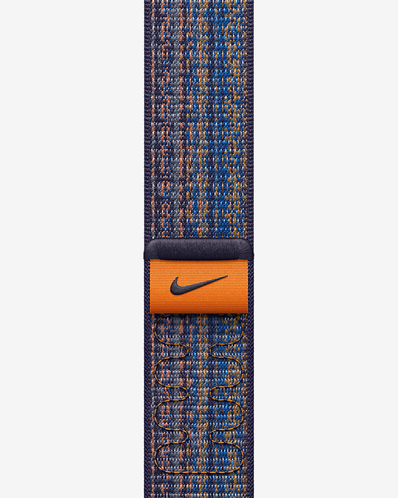 Correa loop deportiva Nike Royal/Naranja de 41 mm