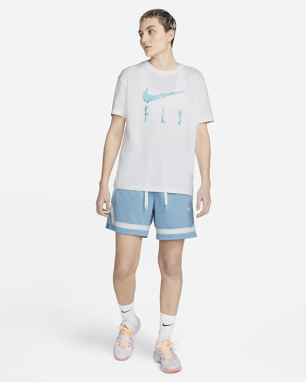 nike women's swoosh fly crossover basketball shorts