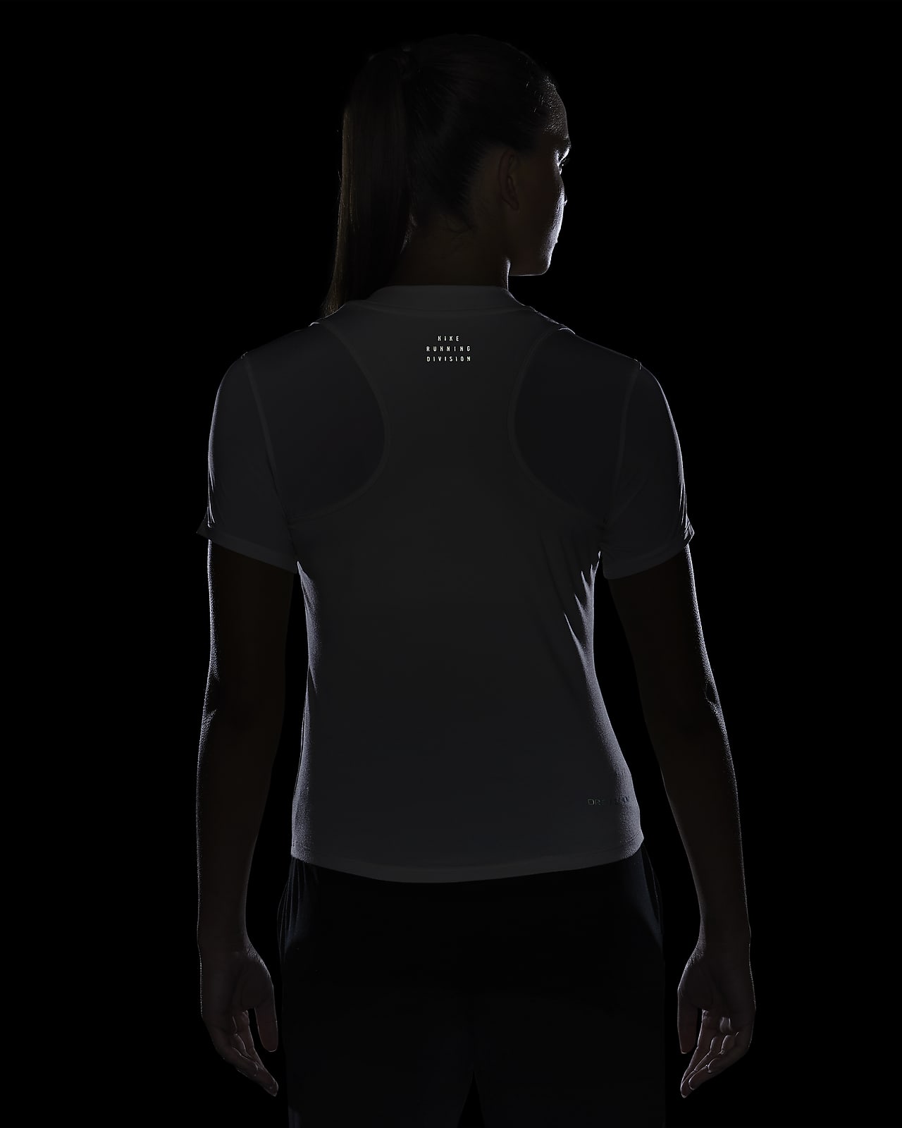 Nike Yoga Gray Split Seem Short-Sleeve Active Training Top CJ9326