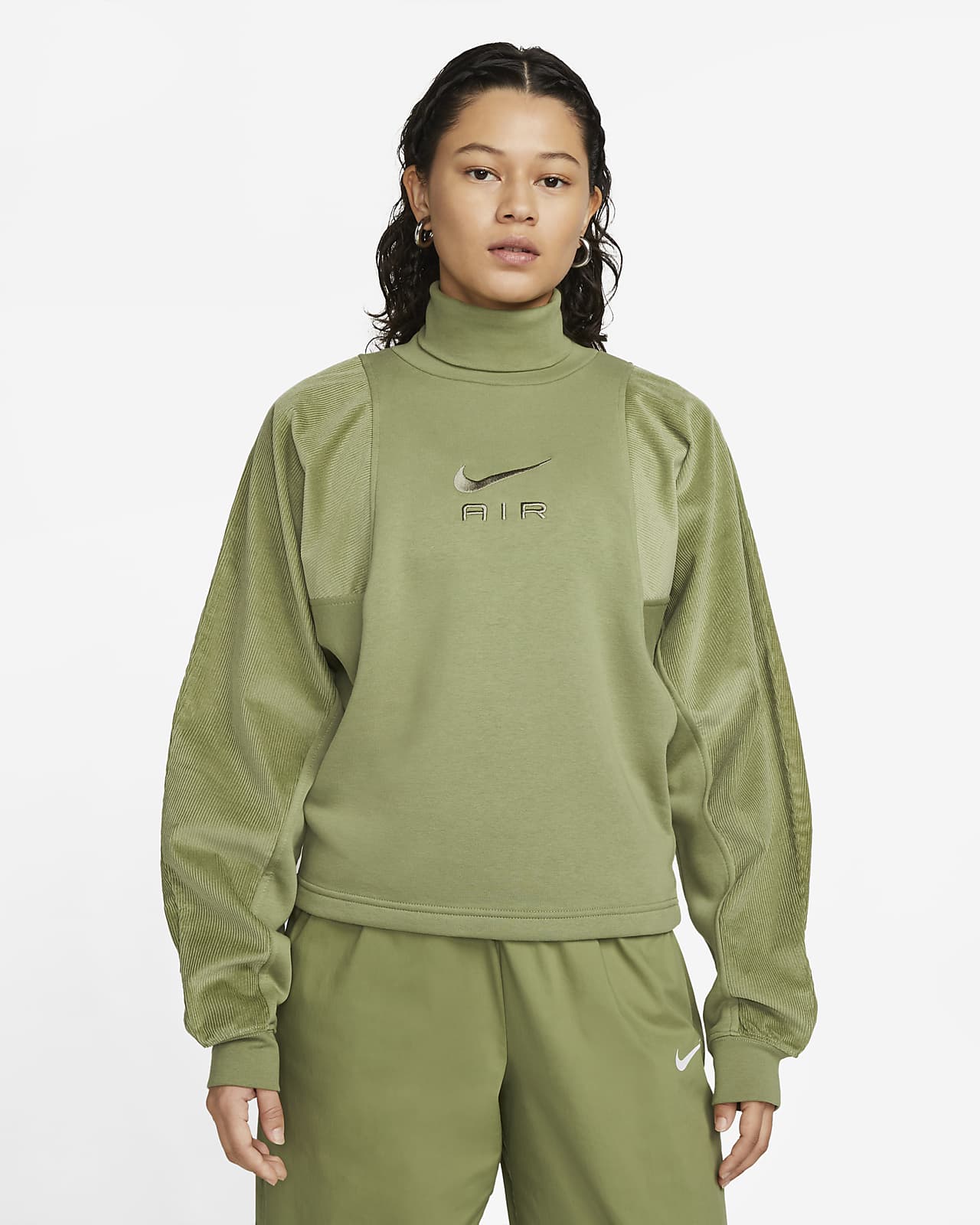 Así llamado incondicional sorpresa Sudadera de tejido Fleece de pana para mujer Nike Air. Nike MX