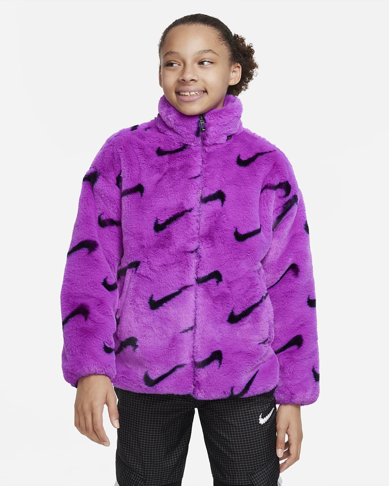Nike Sportswear műszőrme kabát nagyobb gyerekeknek