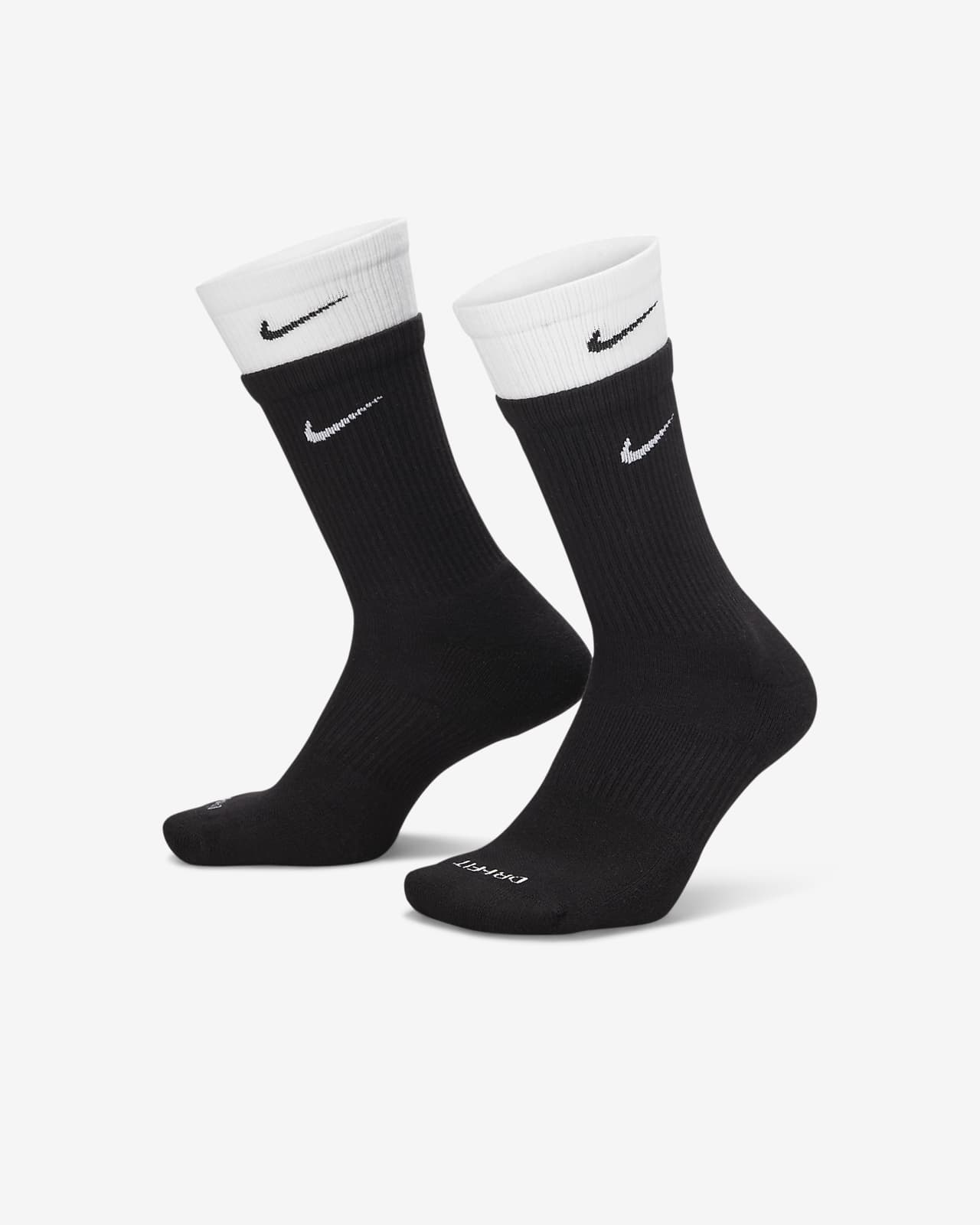 ถุงเท้าเทรนนิ่งข้อยาว Nike Everyday Plus Cushioned
